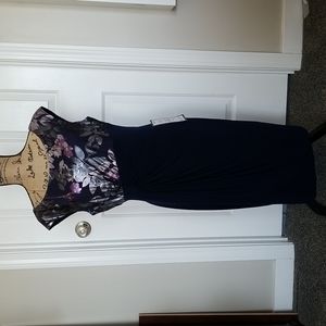 NWT - Navy Floral Cocktail Dress